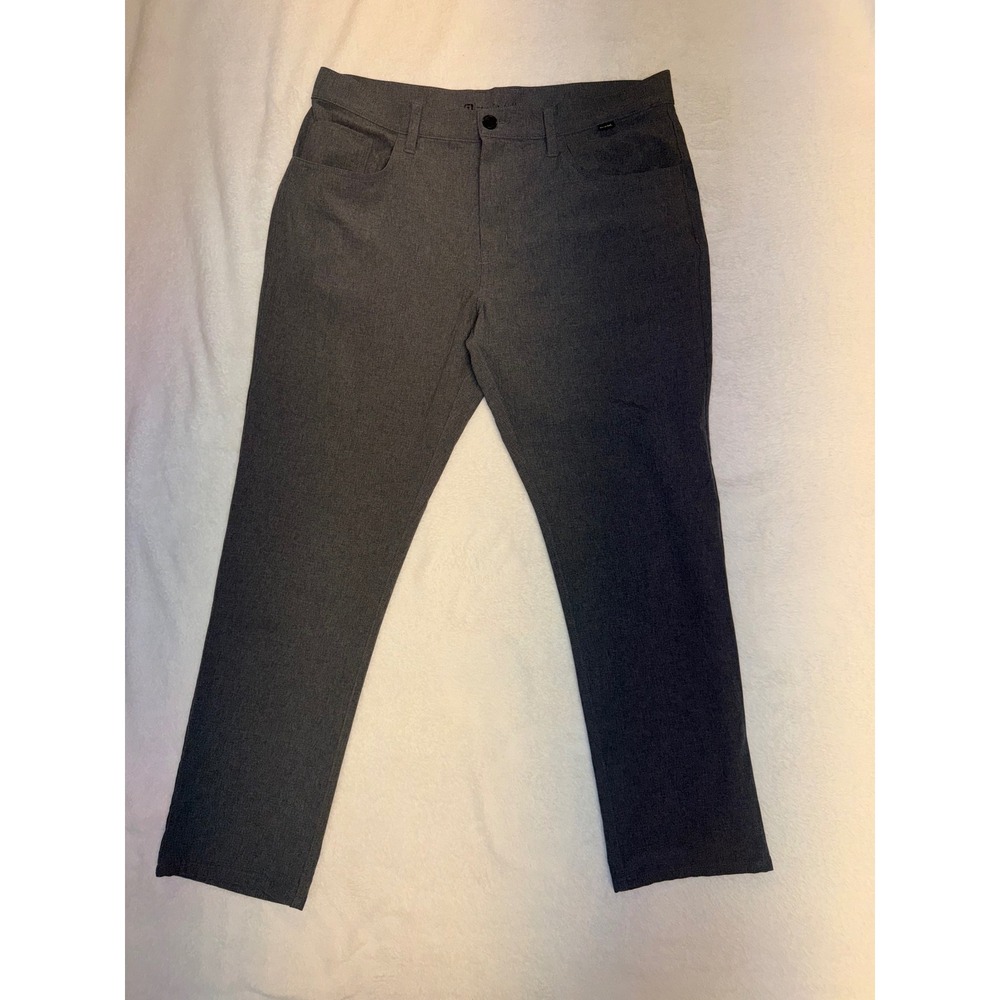 TravisMathew Open to Close Pants Mens 36x30 Grey Performance Golf Trousers